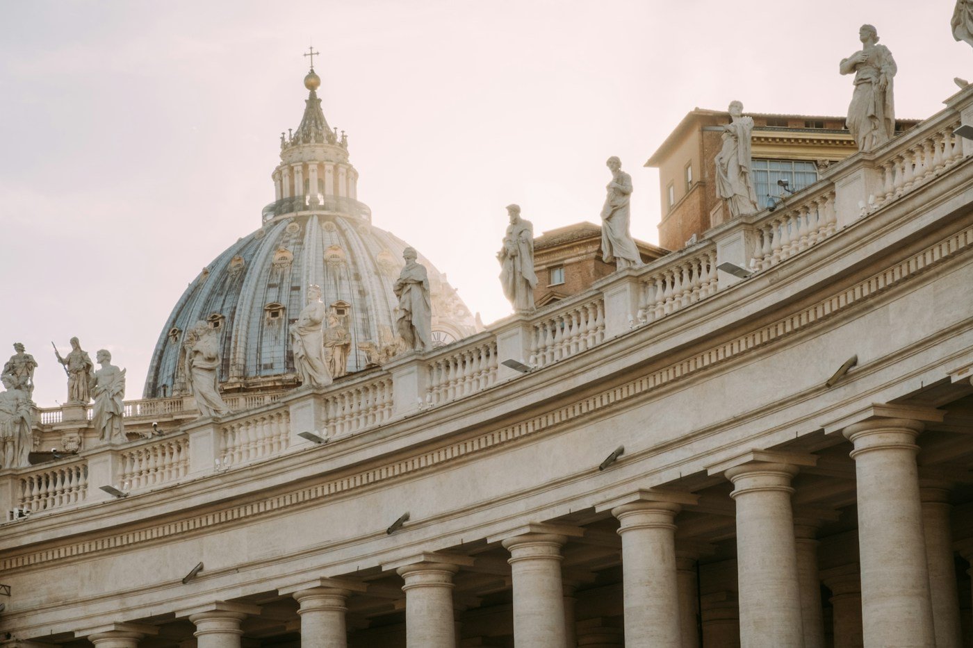 Vista de la basílica de San Pedro en Ciudad del Vaticano
