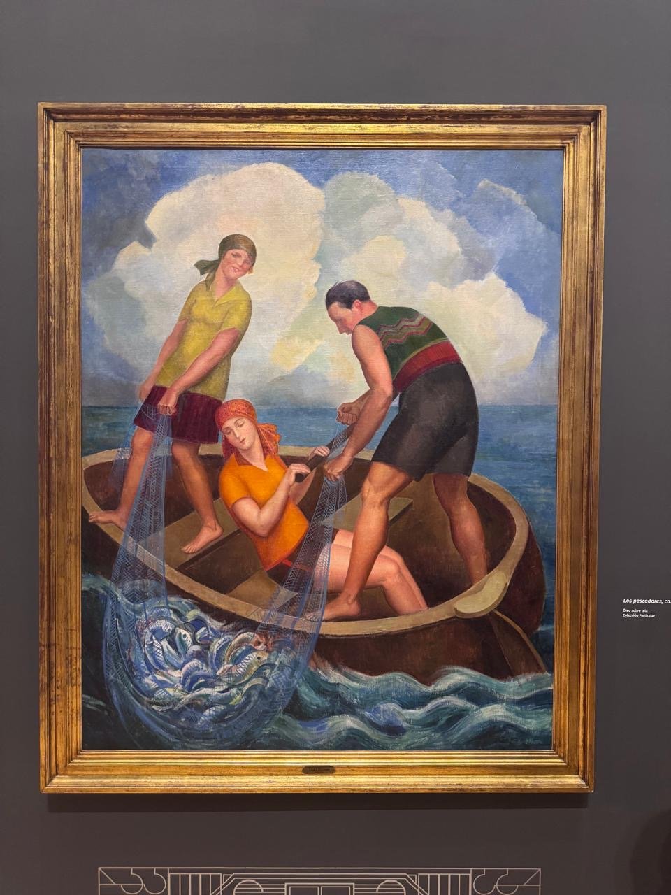 Fotografía de una obra de Ángel Zárraga en la exposición Los ideales del arte en el MUNAL