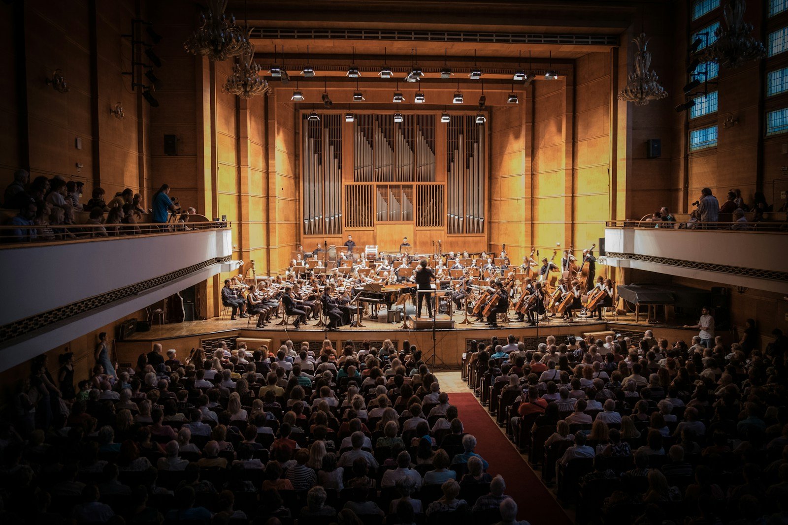 Orquesta durante una presentación musical. Imagen ilustrativa; no corresponde al concierto de Los Culhuacanes. Foto: Manuel Nägeli / Unsplash.