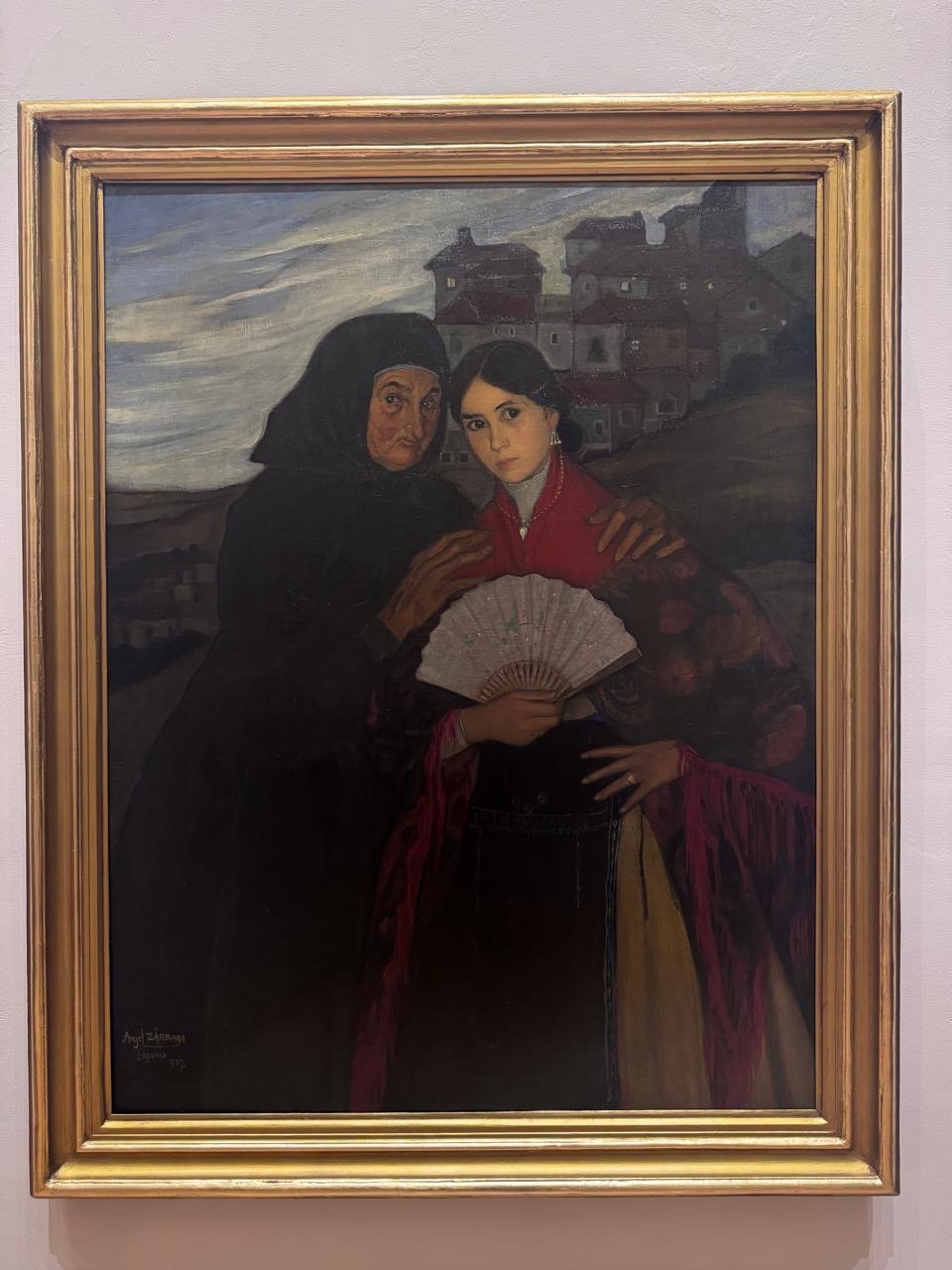 Pintura de Ángel Zárraga exhibida en la exposición Los ideales del arte en el MUNAL