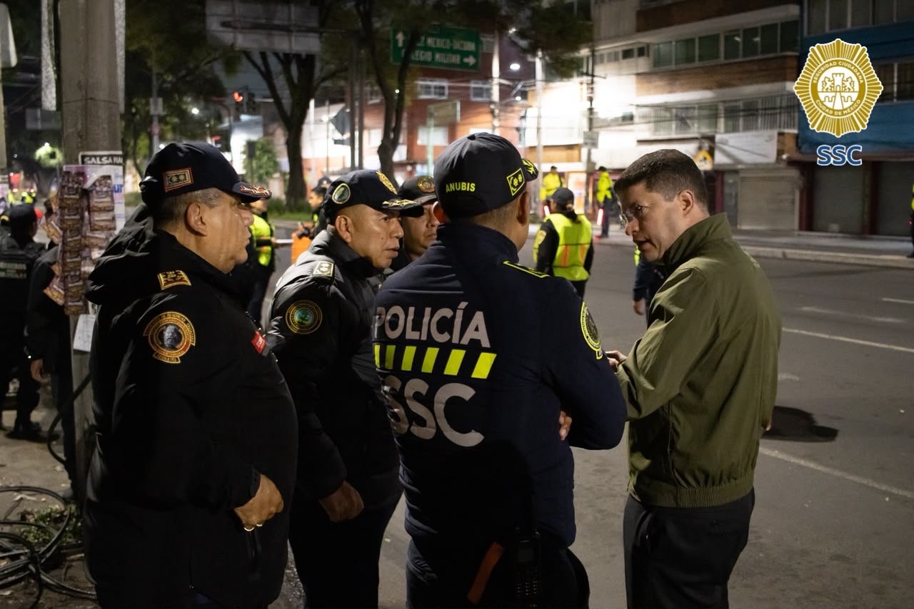 Supervisión de Pasajero Seguro con policías de la SSC en Ciudad de México